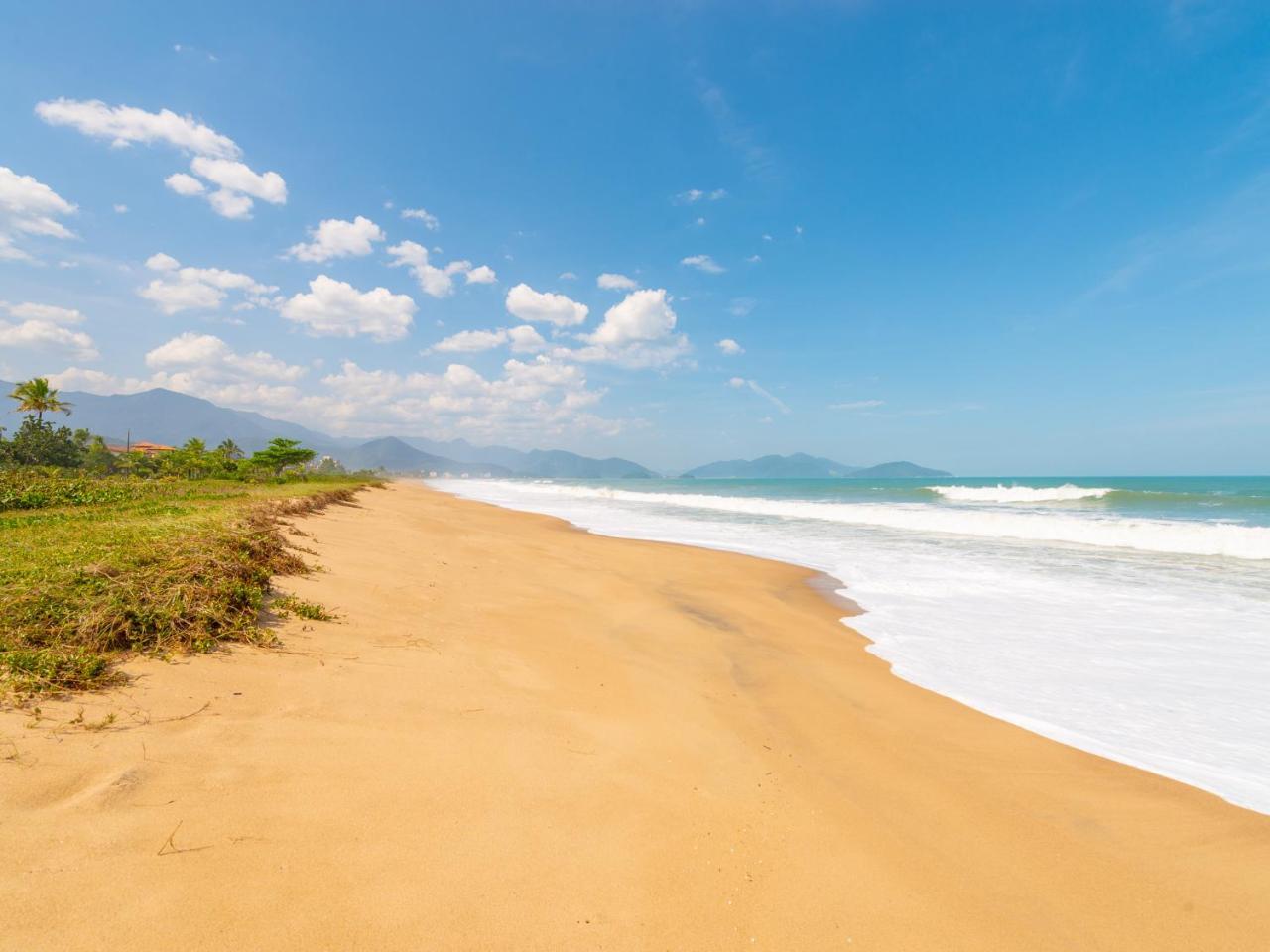 Pousada Pé Na Areia Caraguatatuba Esterno foto